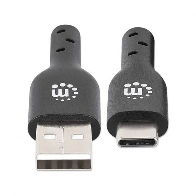 Manhattan kabel USB 2.0 na USB-C M/M, 2m,crni