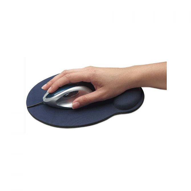 Manhattan ergonomska podloga za miša, gel, plava