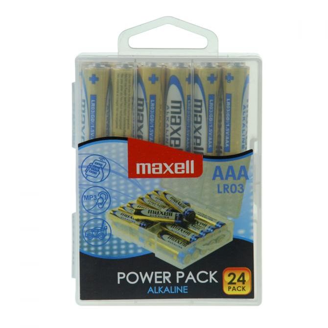 Maxell alkalne baterije LR-3/AAA, 24 komada, box