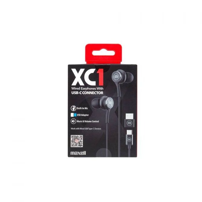 Maxell XC1 USB-C slušalice, crne