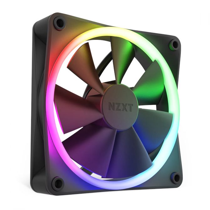 NZXT F120 RGB, 120mm RGB crni ventilator