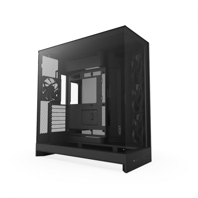 NZXT H9 Flow 2025, crno bez napajanja, ATX