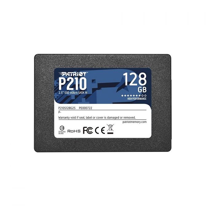 Patriot SSD P210 R520/W430, 128GB, 7mm, 2.5”