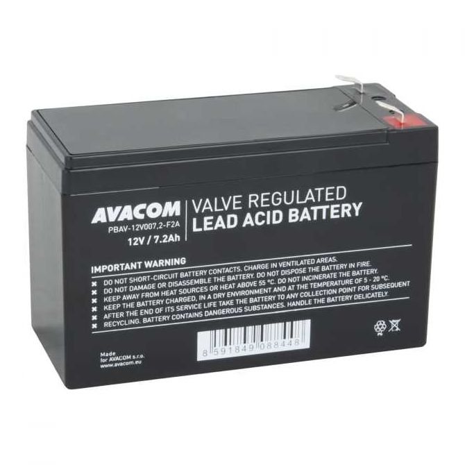 Avacom UPS baterija 12V 7,2Ah, F2