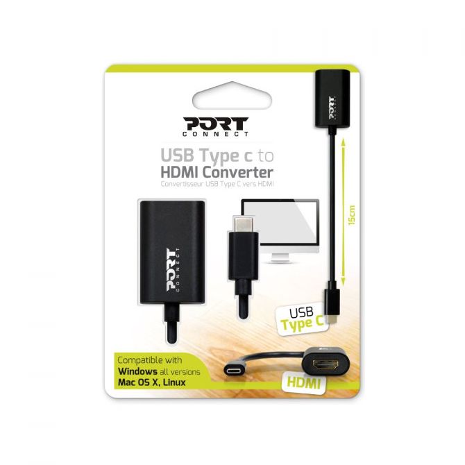 Port adapter USB-C M -> HDMI F
