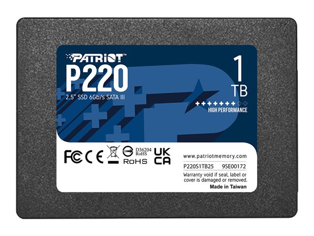 PATRIOT P220 SATA 3 1TB SSD 550/500MB/s Cijena