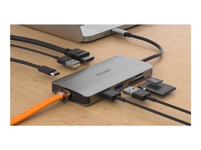 D-LINK USB-C 8-port USB 3.0 hub HDMI Cijena