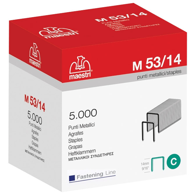 Spajalice strojne za tapeciranje 53/14 mm pk5000 Maestri Cijena