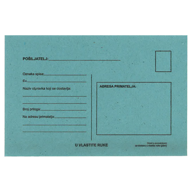 Kuverte B6-5 s povratnicom 75g pk1000 Fornax Cijena