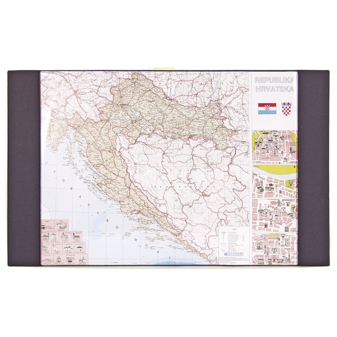 Mapa stolna Hrvatske pvc 71x43cm Kartonplast Cijena