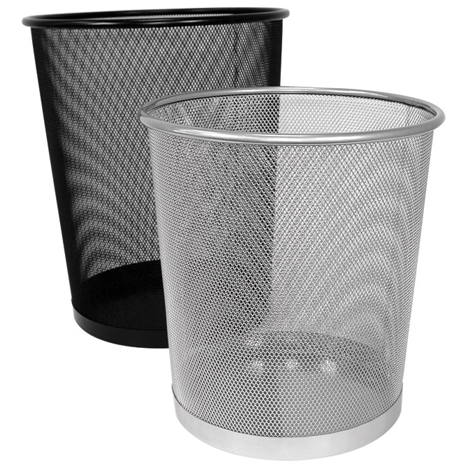 Koš za smeće metalni žica fi-29,5xH-34 cm Fornax crni Cijena