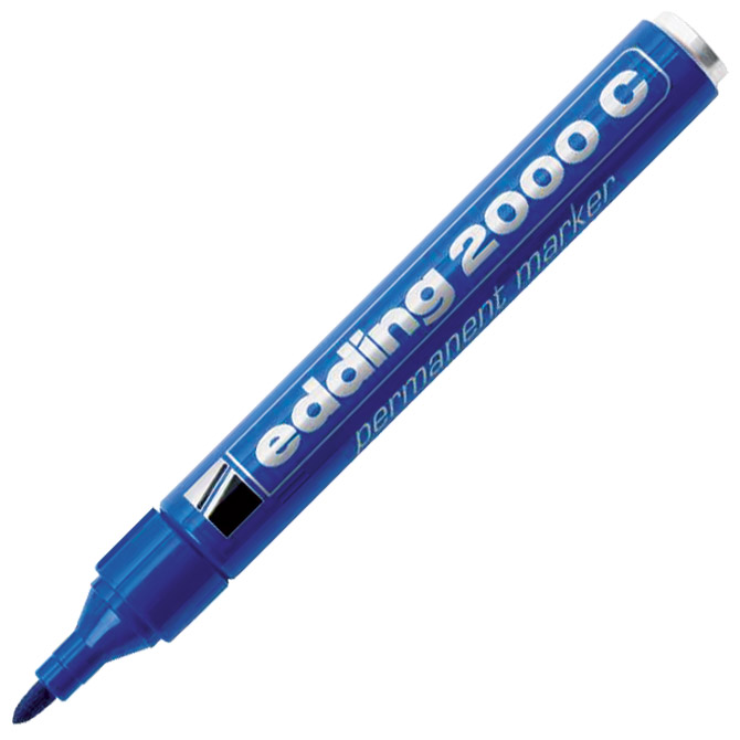 Marker permanentni 1,5-3mm okrugli vrh Edding 2000C plavi Cijena