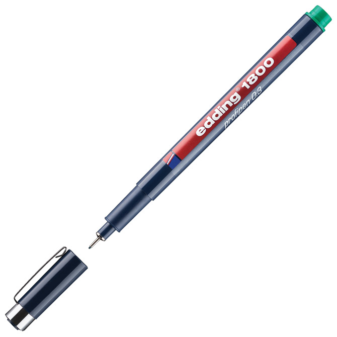 Flomaster za tehničko crtanje profipen 0,3mm Edding 1800 zeleni Cijena