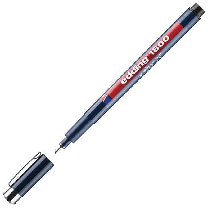 Flomaster za tehničko crtanje profipen 0,3mm Edding 1800 crni Cijena