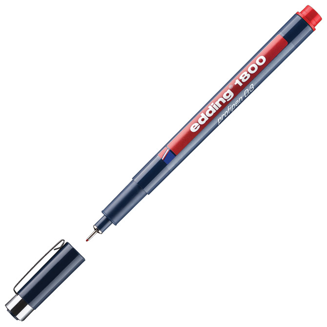 Flomaster za tehničko crtanje profipen 0,3mm Edding 1800 crveni Cijena