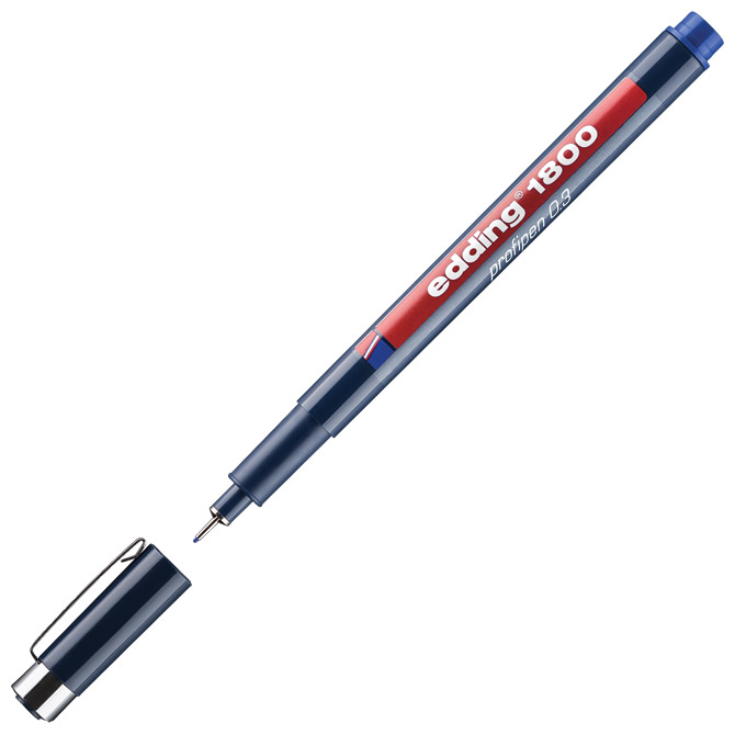 Flomaster za tehničko crtanje profipen 0,3mm Edding 1800 plavi Cijena