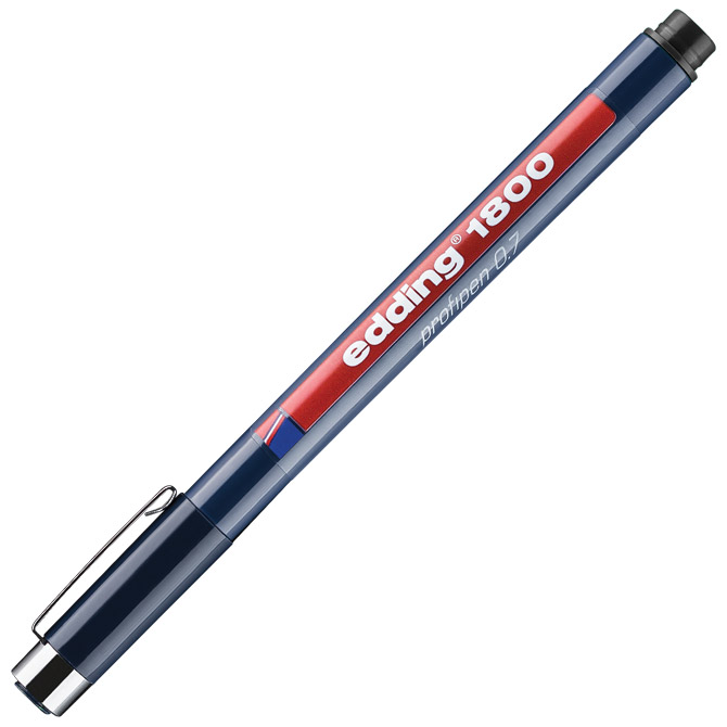 Flomaster za tehničko crtanje profipen 0,7mm Edding 1800 crni Cijena