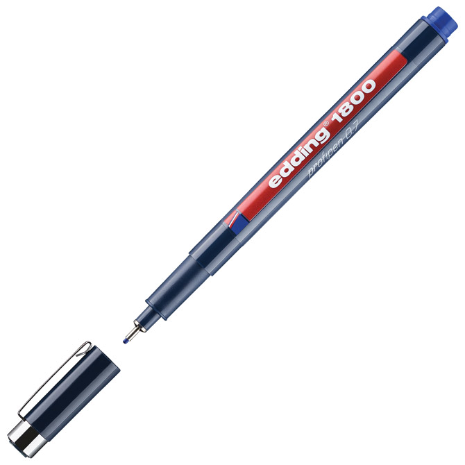 Flomaster za tehničko crtanje profipen 0,7mm Edding 1800 plavi Cijena
