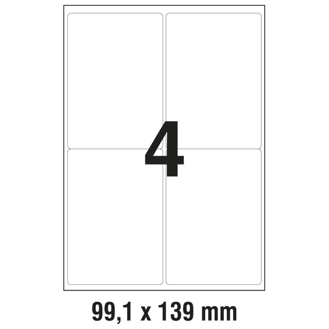 Etikete LK  99,1x139mm odljepljive polyester pk20L Zweckform L4774REV-20 bijele Cijena