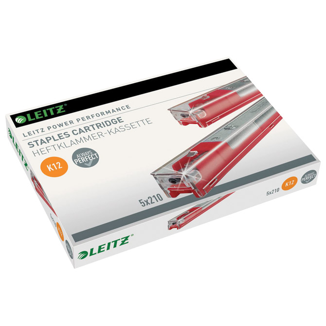Spajalice strojne u kazeti K12 od 56-80 listova pk5 Leitz 55940000 crvene Cijena