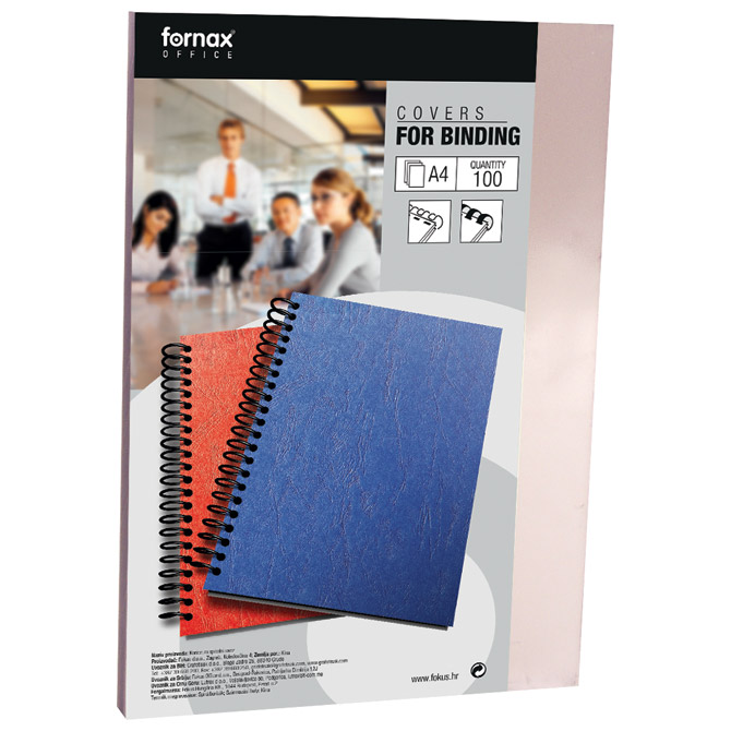 Korice za spiralni uvez 180my pvc A4 pk100 Fornax prozirne Cijena