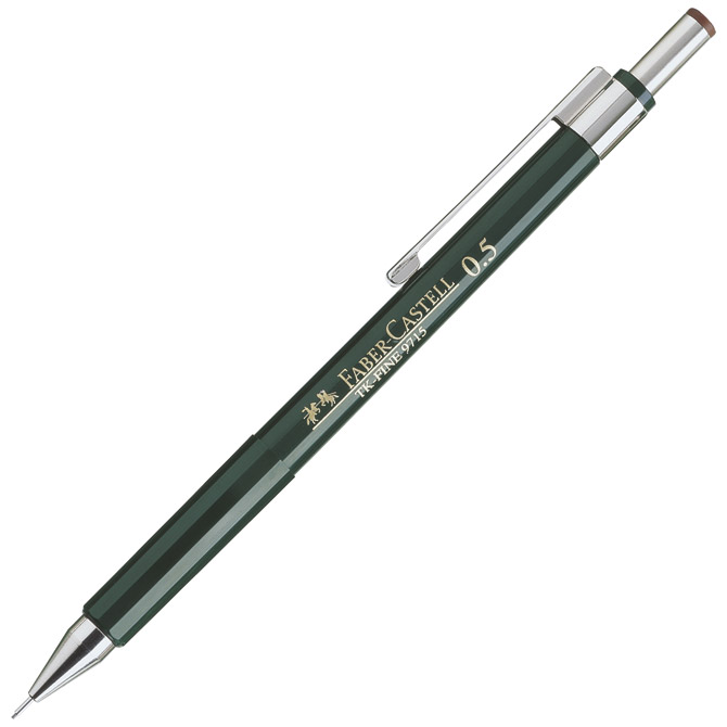 Olovka tehnička 0,5mm TK-Fine 9715 Faber-Castell 136500 zelena Cijena