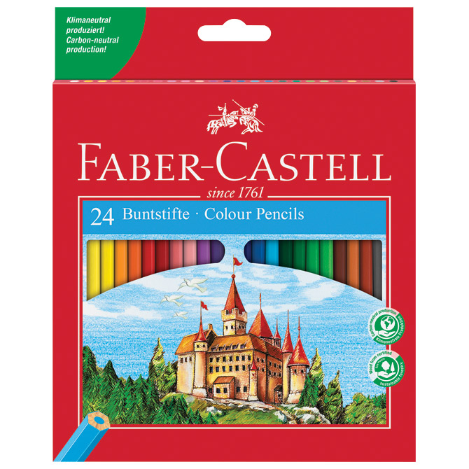 Boje drvene  24boje Faber-Castell 120124 blister Cijena