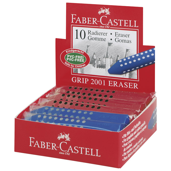 Gumica Grip 2001 Faber-Castell 187101 crvena/plava Cijena