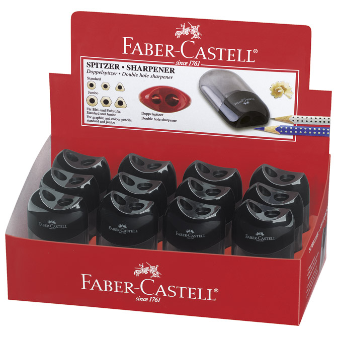 Šiljilo pvc s pvc kutijom 2rupe Faber-Castell 183500 crno Cijena