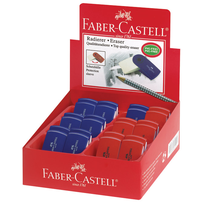 Gumica plastična Sleeve Mini Faber-Castell 182411 bijelo/sortirano Cijena