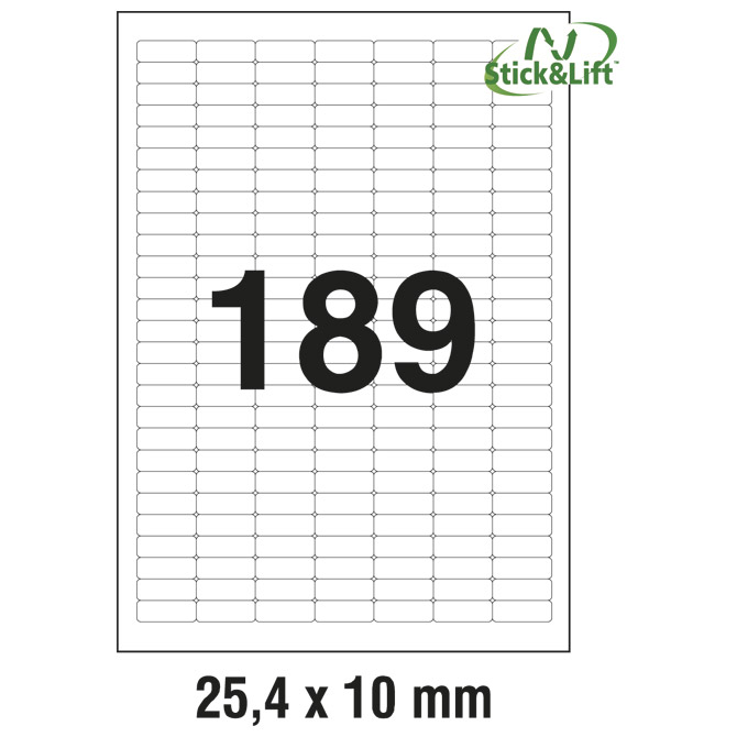 Etikete ILK  25,4x10mm odljepljive pk25L Zweckform L4731REV-25 Cijena