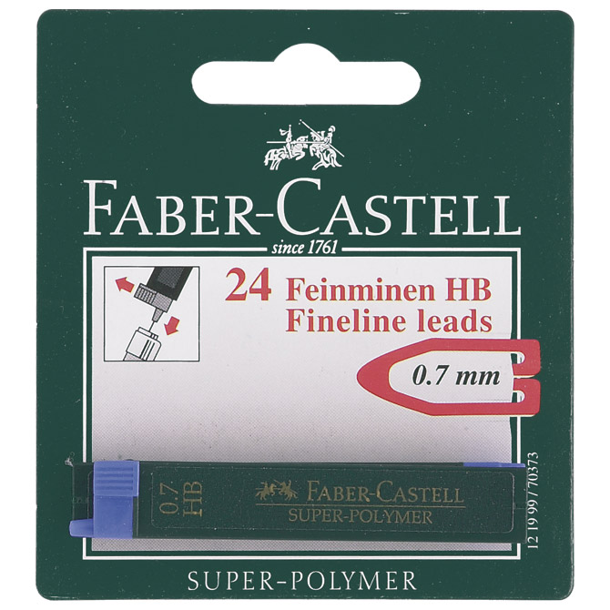 Mine 0,7mm HB super polymer pk2 Faber-Castell blister Cijena