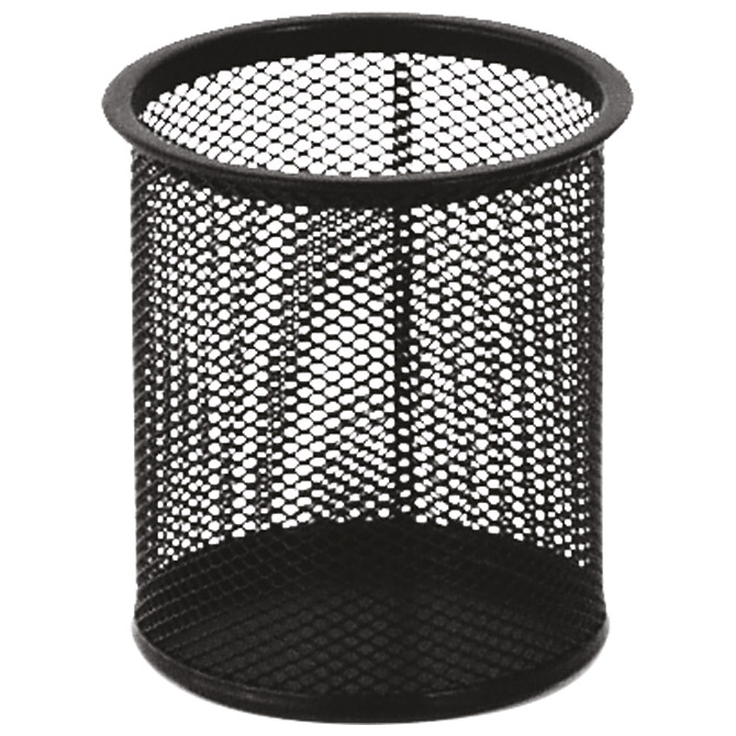 Čaša za olovke metalna žica okrugla fi-9xH-9,7cm LD01-188 Fornax crna Cijena