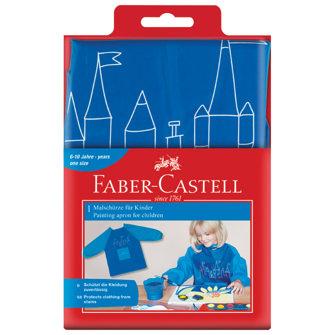 Pregača za likovni s rukavima 43x57cm Faber-Castell 201203 plava blister Cijena