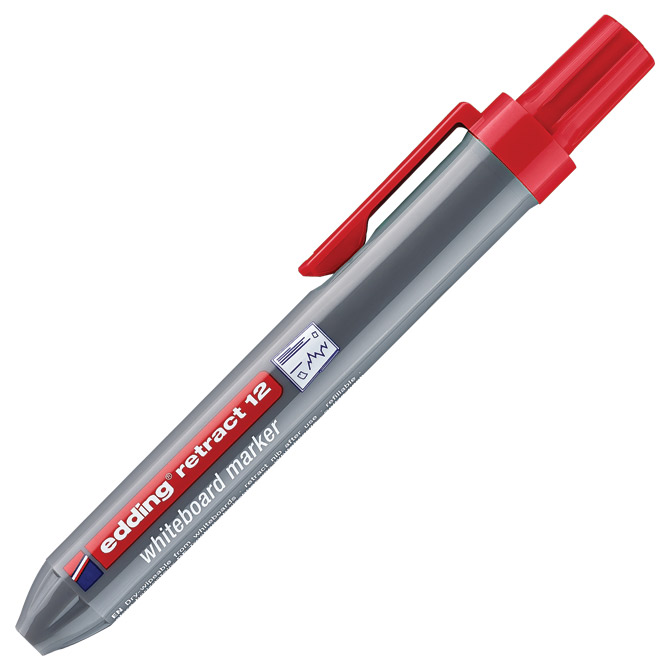 Marker za bijelu ploču 1,5-3mm Edding Retract 12 crveni Cijena