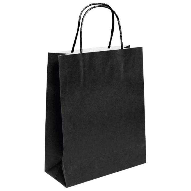 Vrećice ukrasne natron 22x31x10 cm pletena ručka pk50 Duga crne Cijena