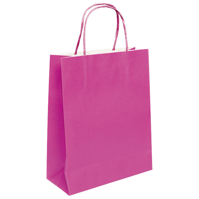 Vrećice ukrasne natron 26x35x12 cm pletena ručka pk50 Duga roze Cijena