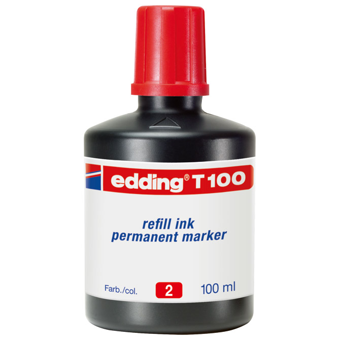 Tinta za marker permanentni  100ml Edding T100 crvena Cijena