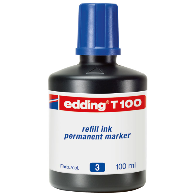 Tinta za marker permanentni  100ml Edding T100 plava Cijena