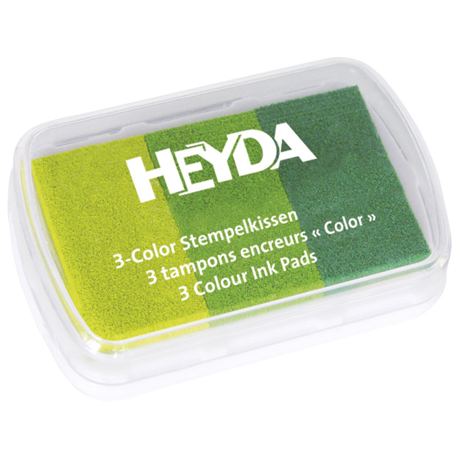 Jastučić za pečat 3 boje (3 zelene) Heyda 20-48884 63 Cijena