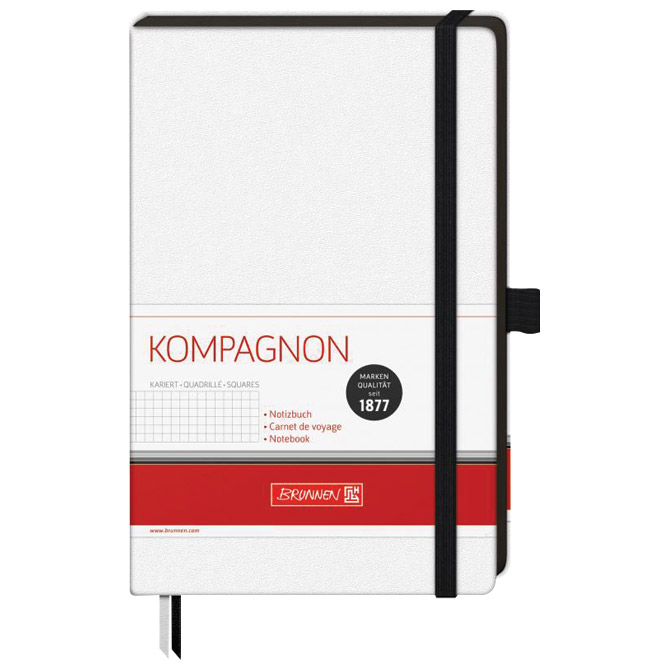 Notes A5 karo 96L  80g šamoa s gumicom Kompagnon Brunnen 10-55928 05 bijeli Cijena