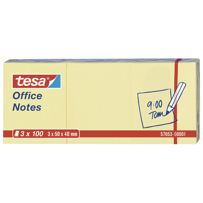 Blok samoljepljiv  40x50mm 3x100L Office notes Tesa 576530105 žuti Cijena