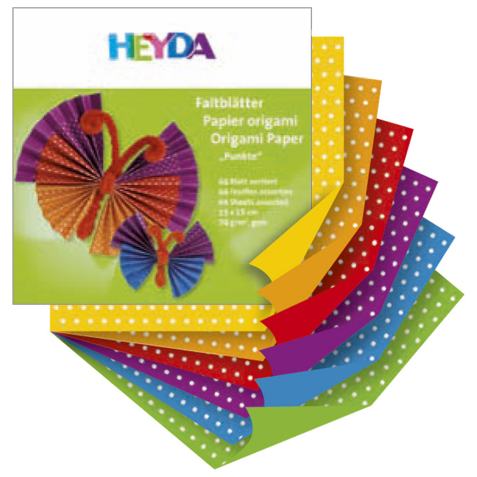 Papir Origami 15x15cm 70g pk66 točkasti Heyda 20-48755 52 Cijena
