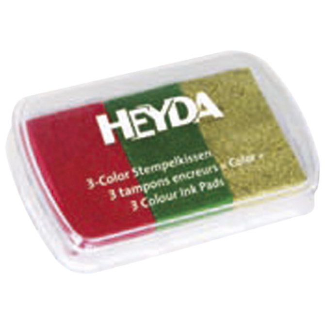 Jastučić za pečat 3 boje (crvena, zelena, zlatna) Heyda 20-48884 67 Cijena