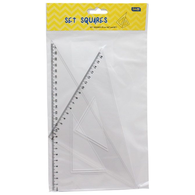 Trokut pvc 25 cm (45°+60°) pk2 veliki Educa blister Cijena