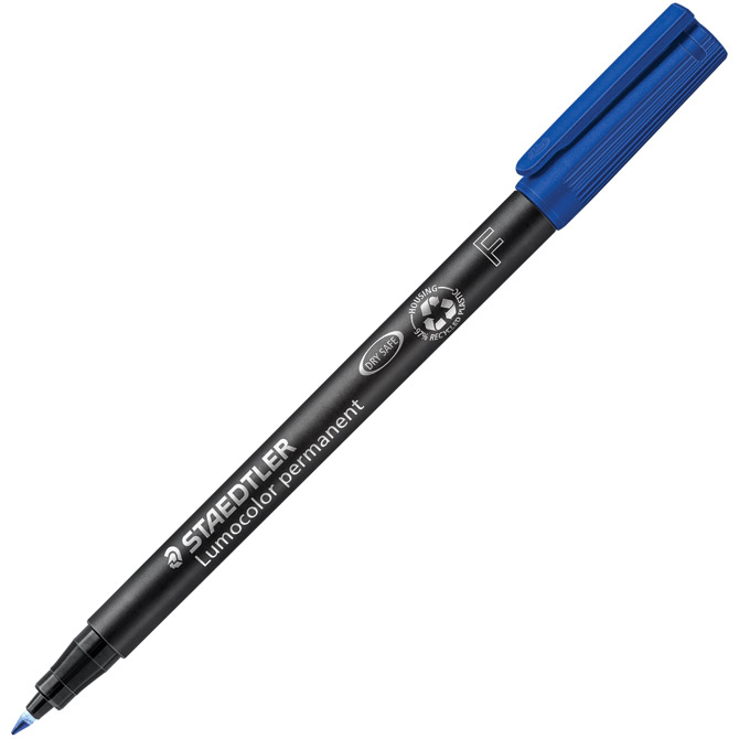 Marker permanentni 0,6mm reciklirani Lumocolor Staedtler 318-3 plavi Cijena