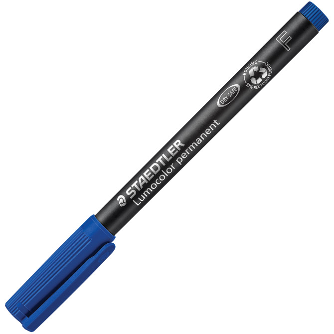 Marker permanentni 0,6mm reciklirani Lumocolor Staedtler 318-3 plavi Cijena