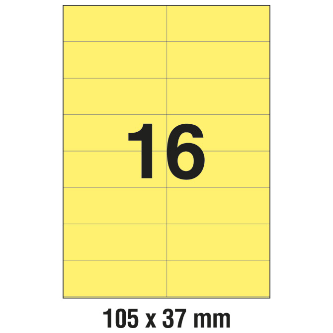 Etikete ILK 105x37mm pk100L Zweckform 3455 žute Cijena