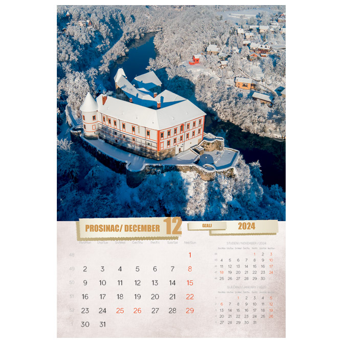 Kalendar “Razglednice Hrvatske 2023” 13 listova spirala!! - rasprodaja Cijena