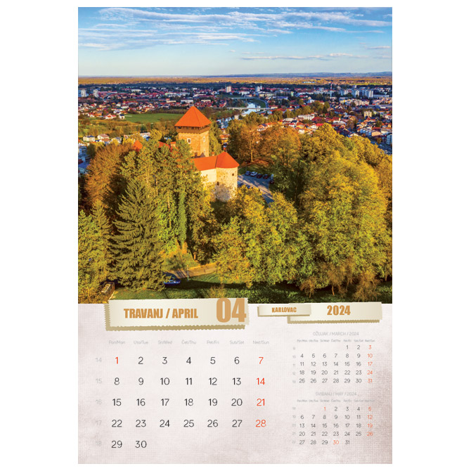 Kalendar “Razglednice Hrvatske 2023” 13 listova spirala!! - rasprodaja Cijena